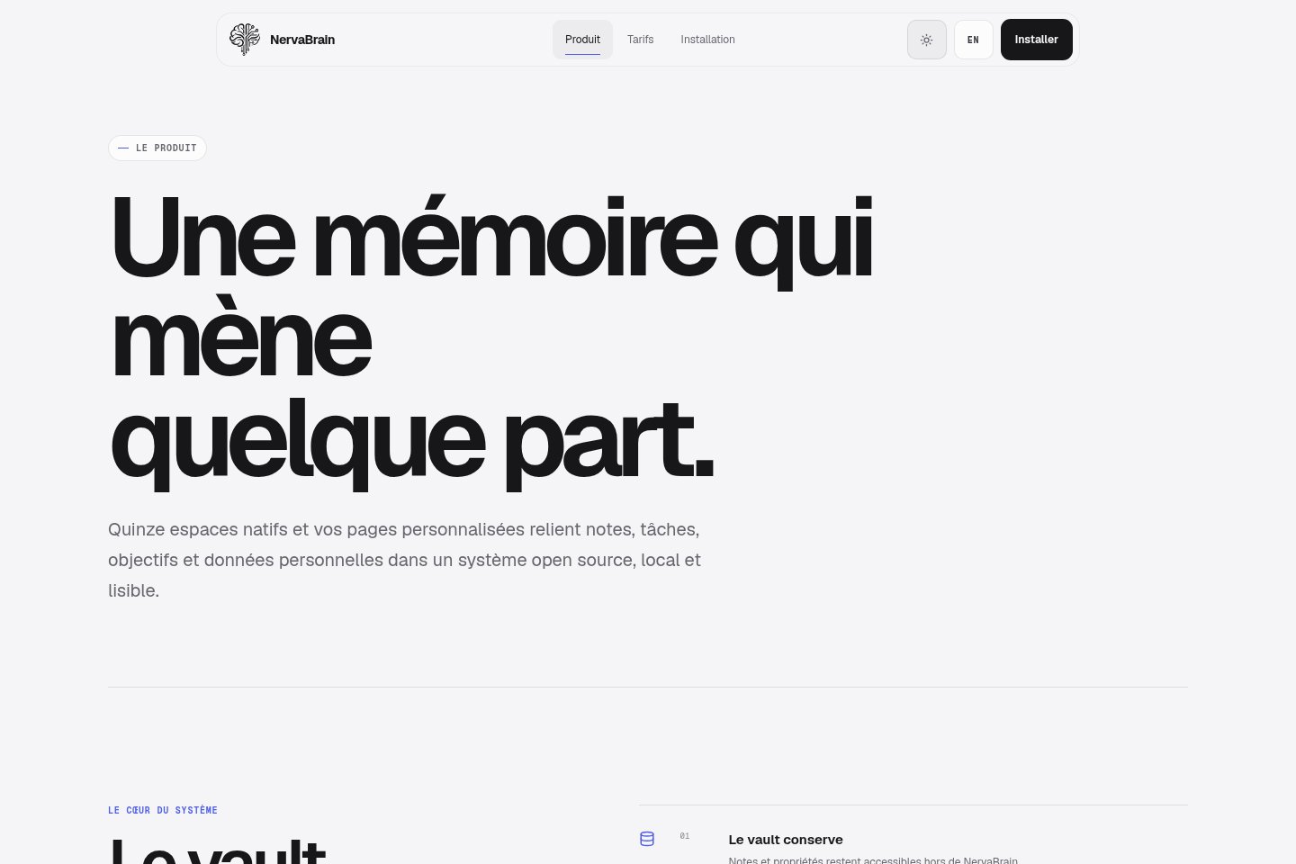 Website preview NervaBrain